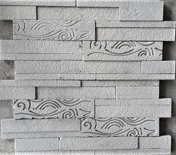  CNC Carving Stone Wall Cladding Tiles and Panels